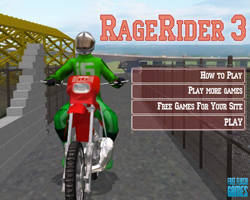 Дизайн флеш-игры RageRider. Заставка