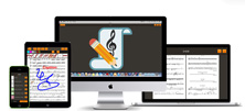 Cross-platform multiplayer music notes editor
